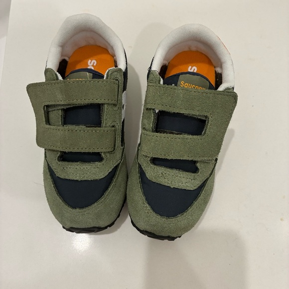 Saucony Kids' Olive and Navy Sneakers - Picture 3 of 4